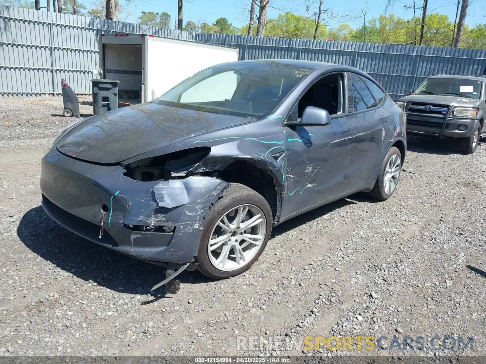 2 Фотография поврежденного автомобиля 7SAYGDEE9PA170556 TESLA MODEL Y 2023