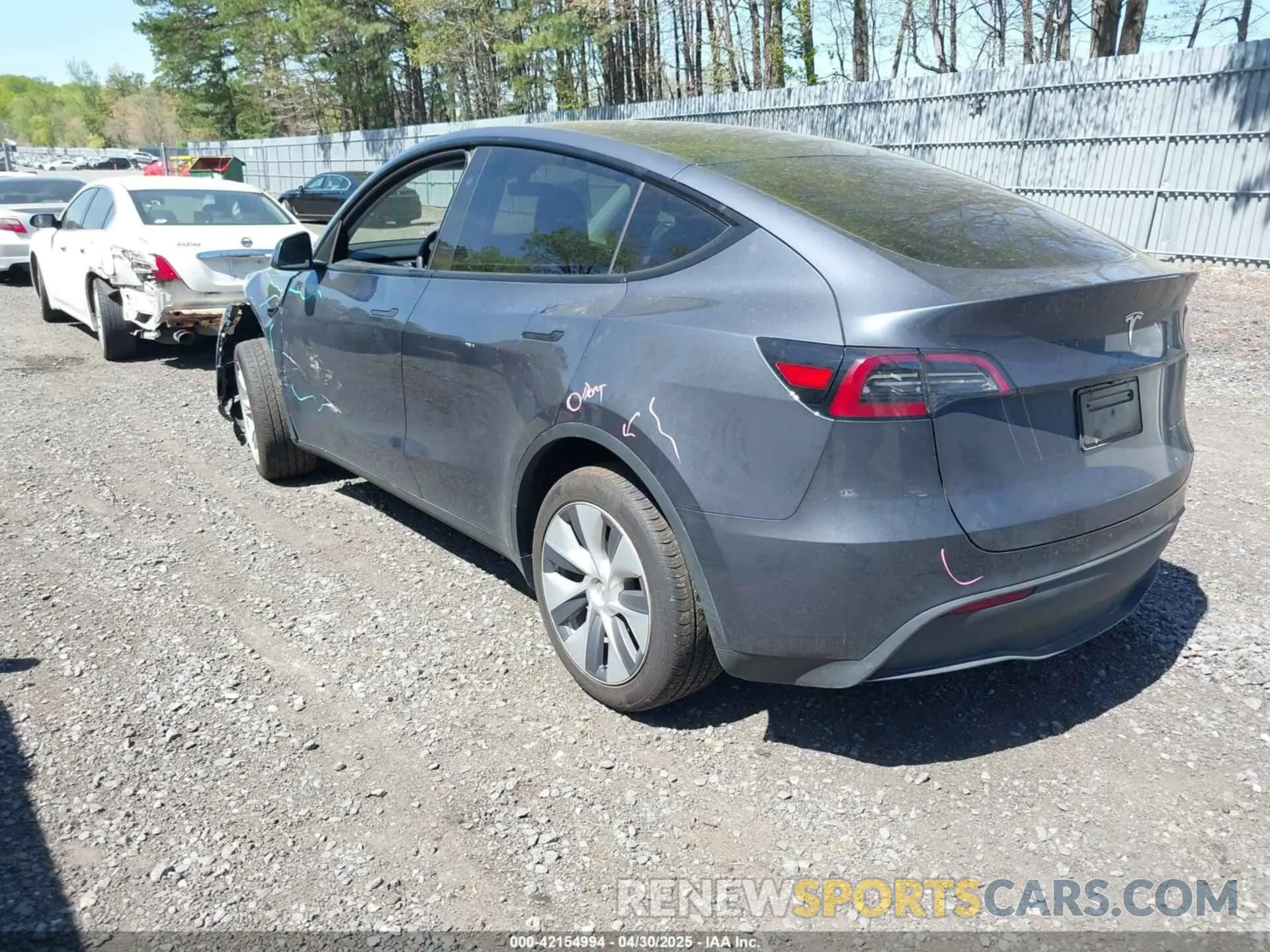 3 Фотография поврежденного автомобиля 7SAYGDEE9PA170556 TESLA MODEL Y 2023