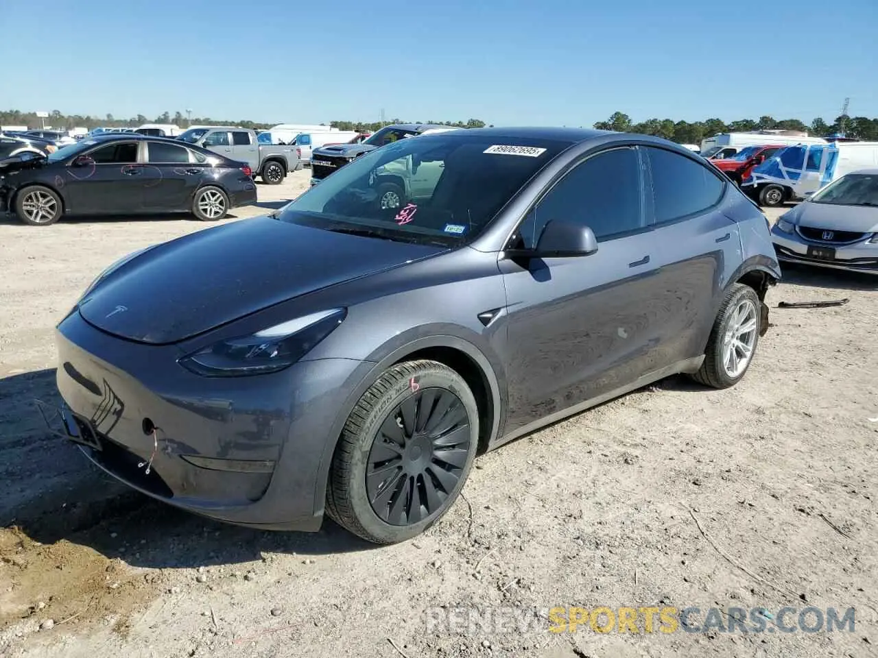 1 Photograph of a damaged car 7SAYGDEE9PA180293 TESLA MODEL Y 2023