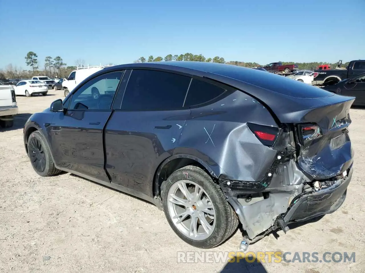 2 Photograph of a damaged car 7SAYGDEE9PA180293 TESLA MODEL Y 2023