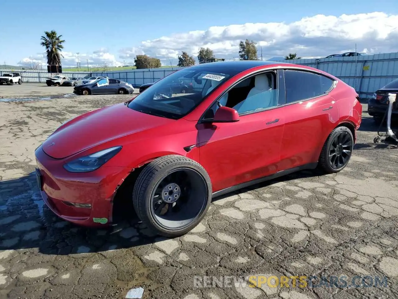 1 Photograph of a damaged car 7SAYGDEE9PF627238 TESLA MODEL Y 2023