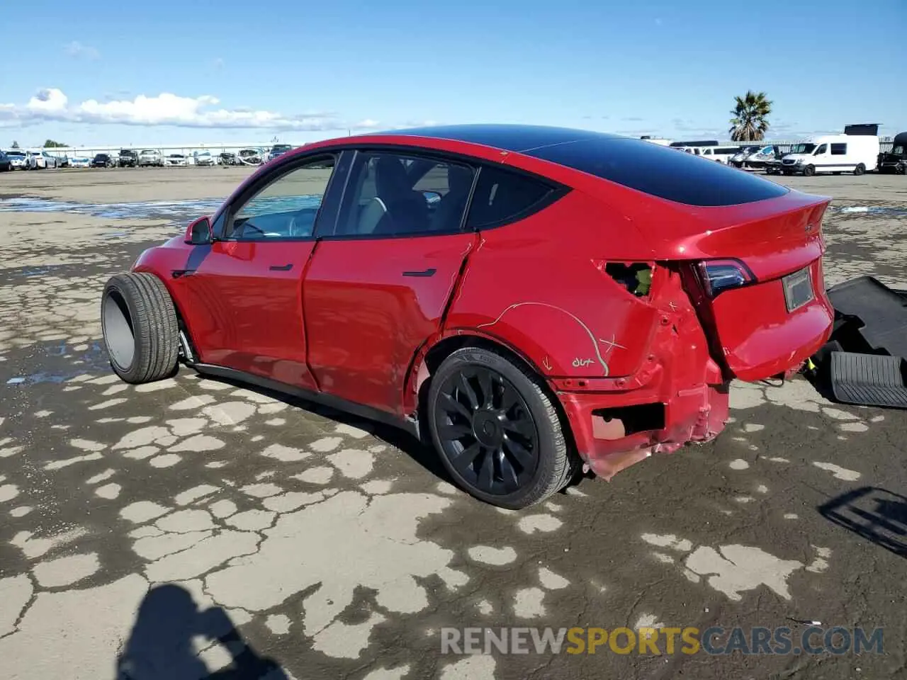 2 Photograph of a damaged car 7SAYGDEE9PF627238 TESLA MODEL Y 2023