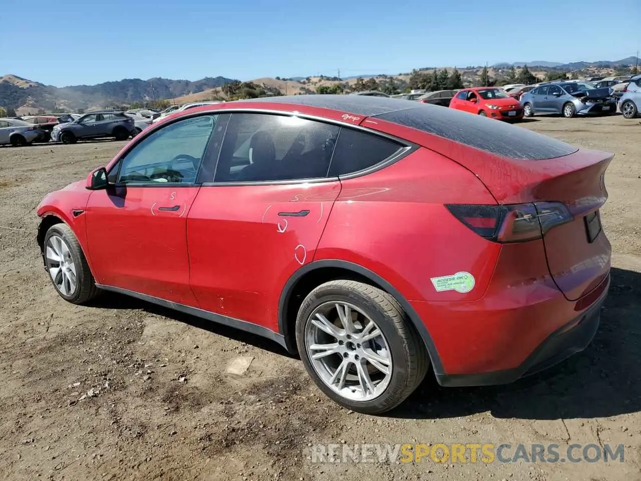 2 Photograph of a damaged car 7SAYGDEE9PF628437 TESLA MODEL Y 2023