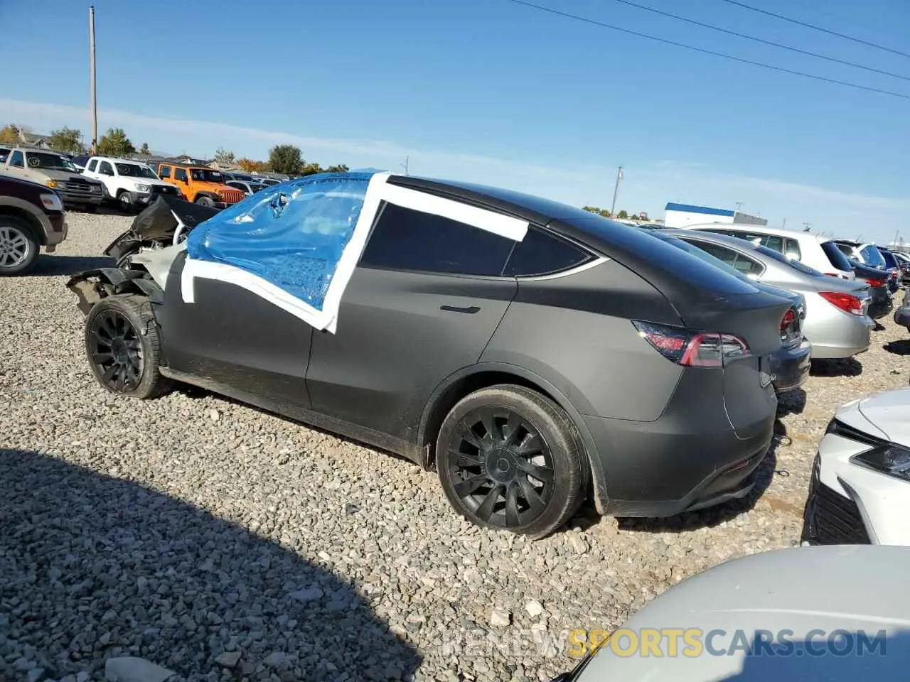 2 Photograph of a damaged car 7SAYGDEE9PF631306 TESLA MODEL Y 2023