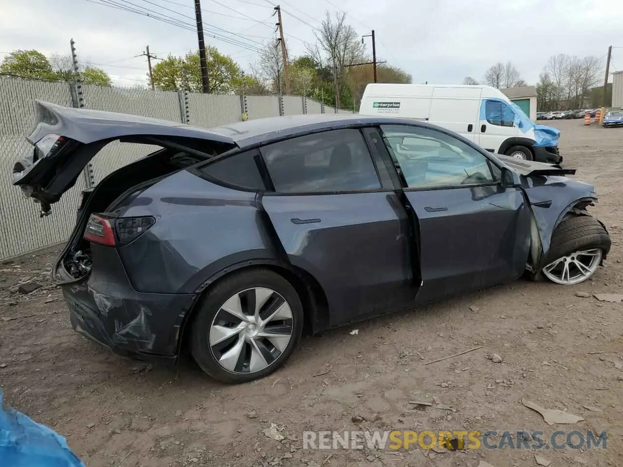 3 Фотография поврежденного автомобиля 7SAYGDEE9PF685530 TESLA MODEL Y 2023