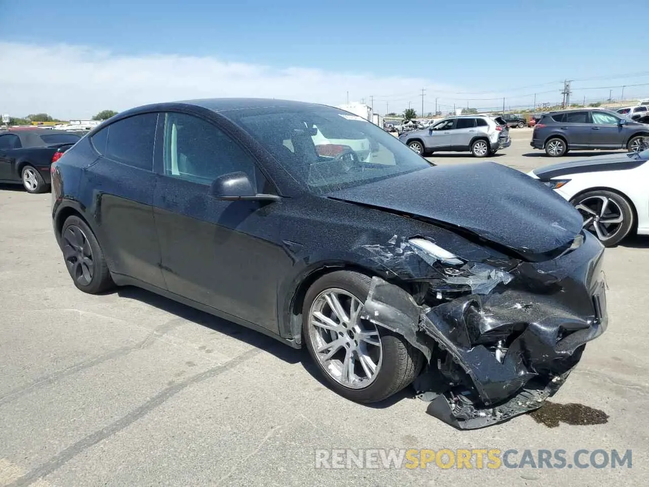 4 Фотография поврежденного автомобиля 7SAYGDEE9PF686242 TESLA MODEL Y 2023