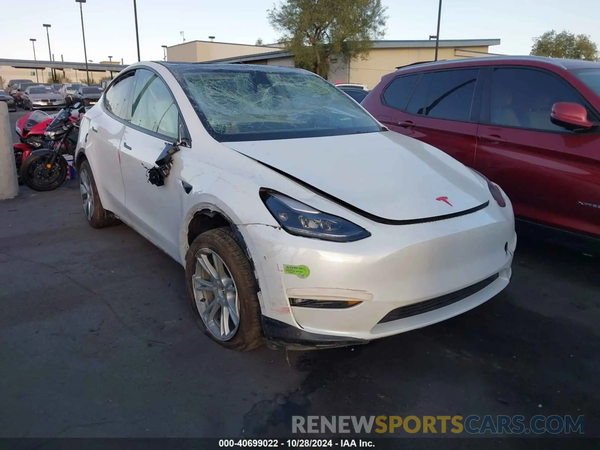 1 Photograph of a damaged car 7SAYGDEE9PF806749 TESLA MODEL Y 2023