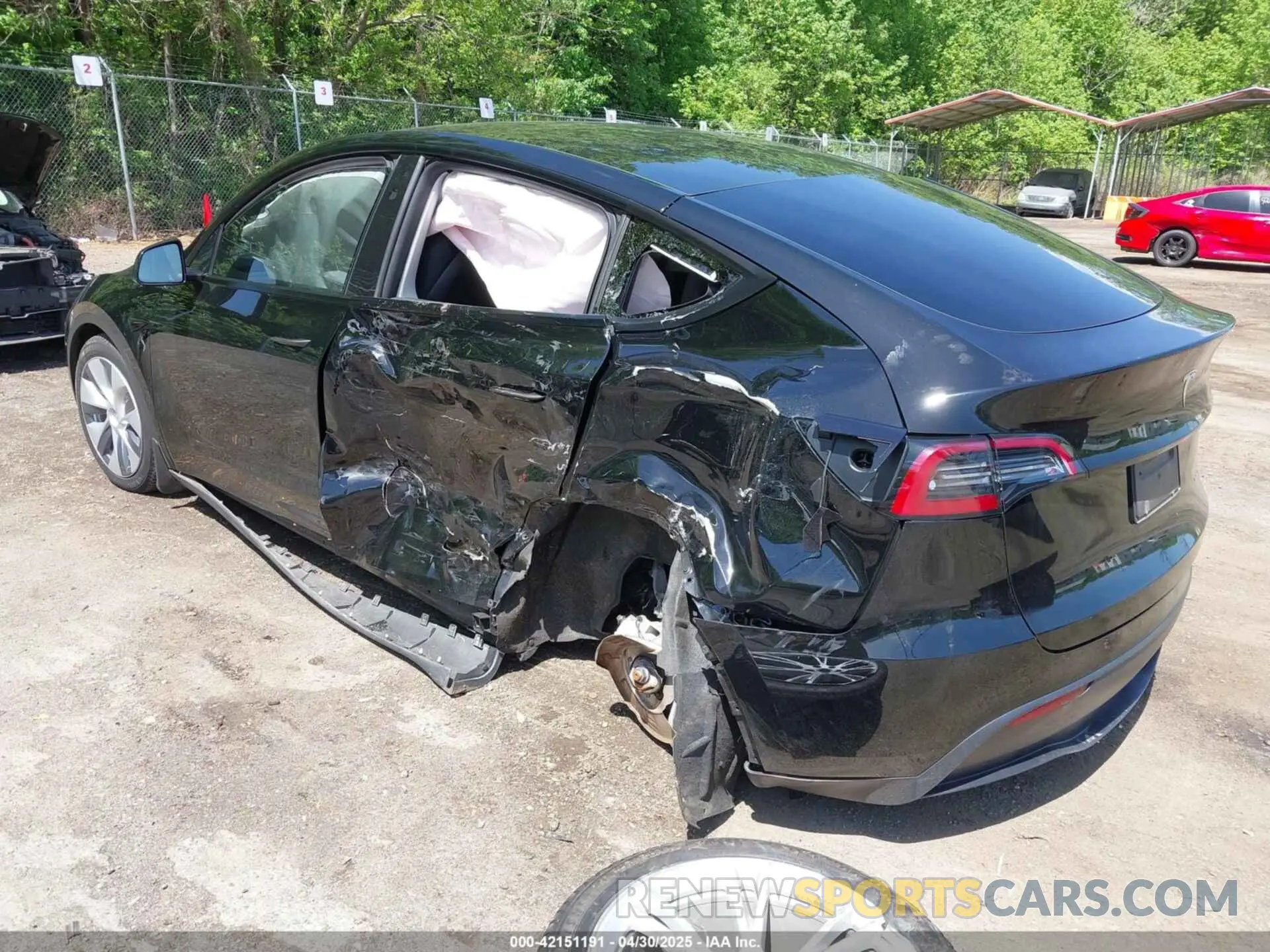 3 Фотография поврежденного автомобиля 7SAYGDEE9PF850881 TESLA MODEL Y 2023