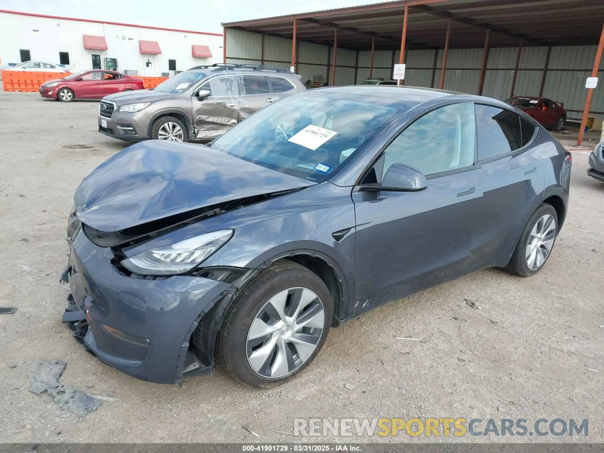 2 Фотография поврежденного автомобиля 7SAYGDEEXPA124203 TESLA MODEL Y 2023