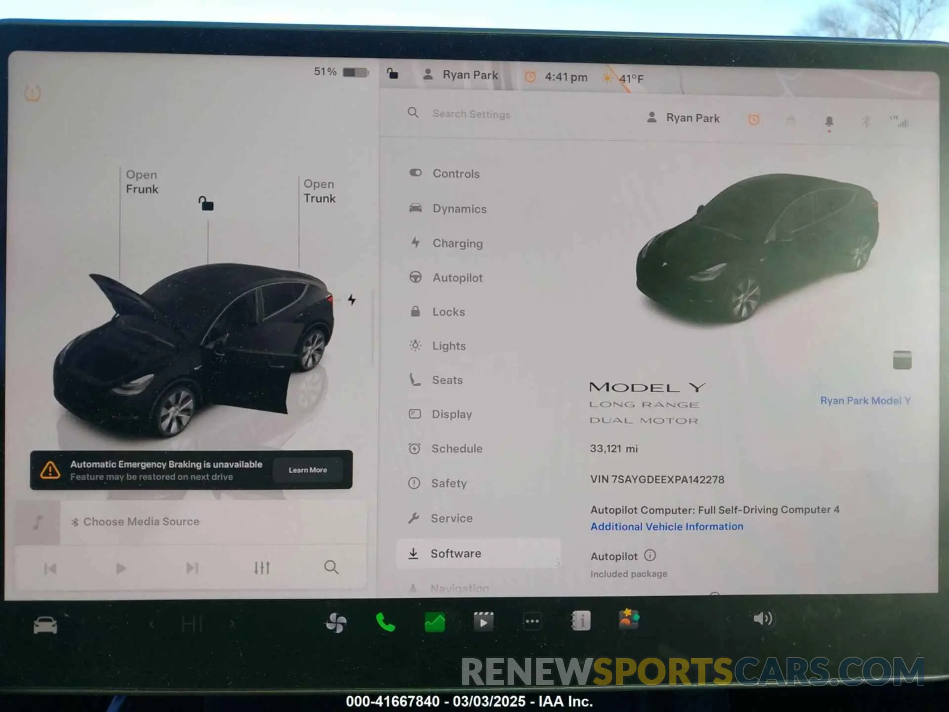 7 Фотография поврежденного автомобиля 7SAYGDEEXPA142278 TESLA MODEL Y 2023