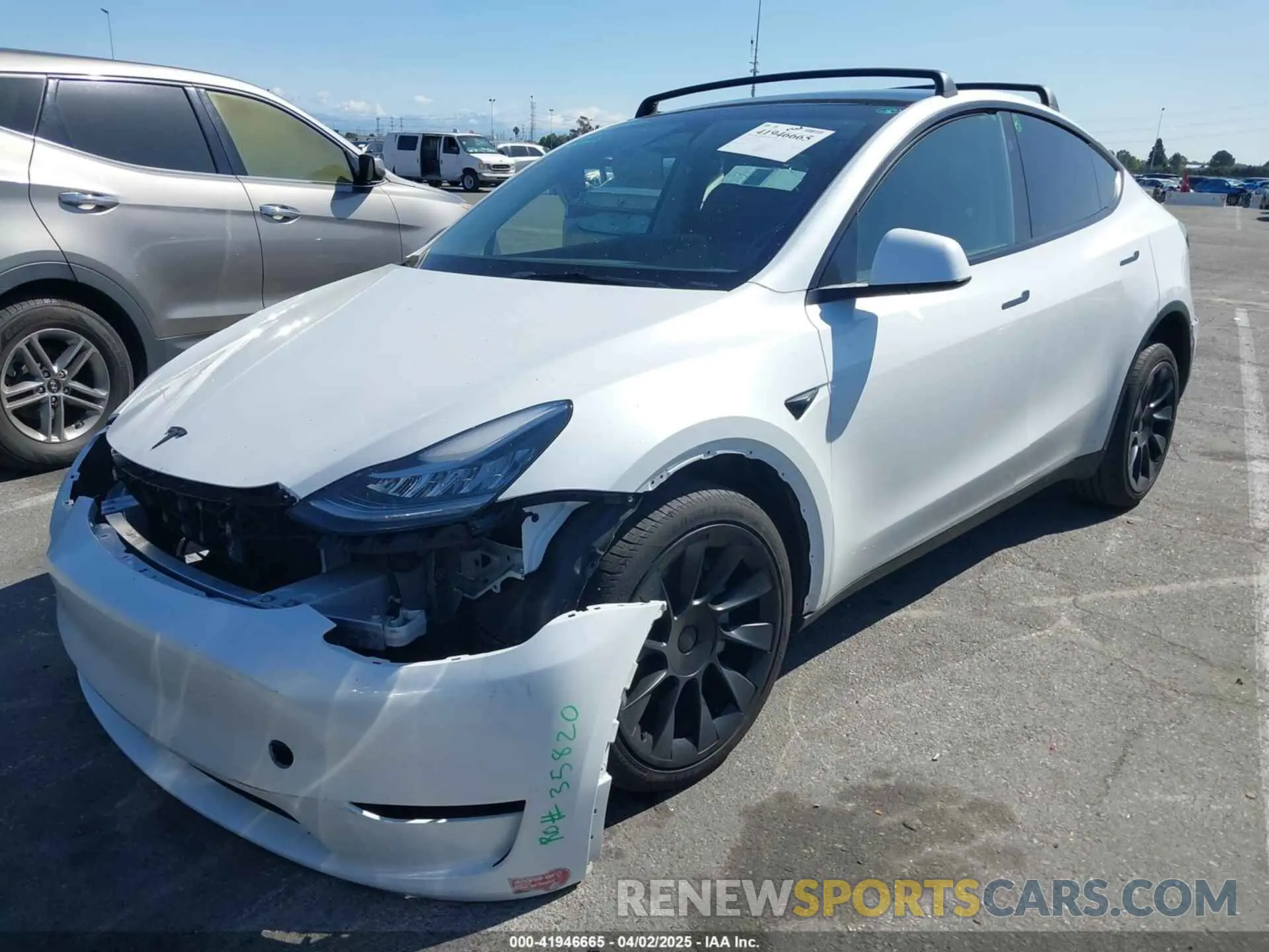2 Фотография поврежденного автомобиля 7SAYGDEEXPA152986 TESLA MODEL Y 2023