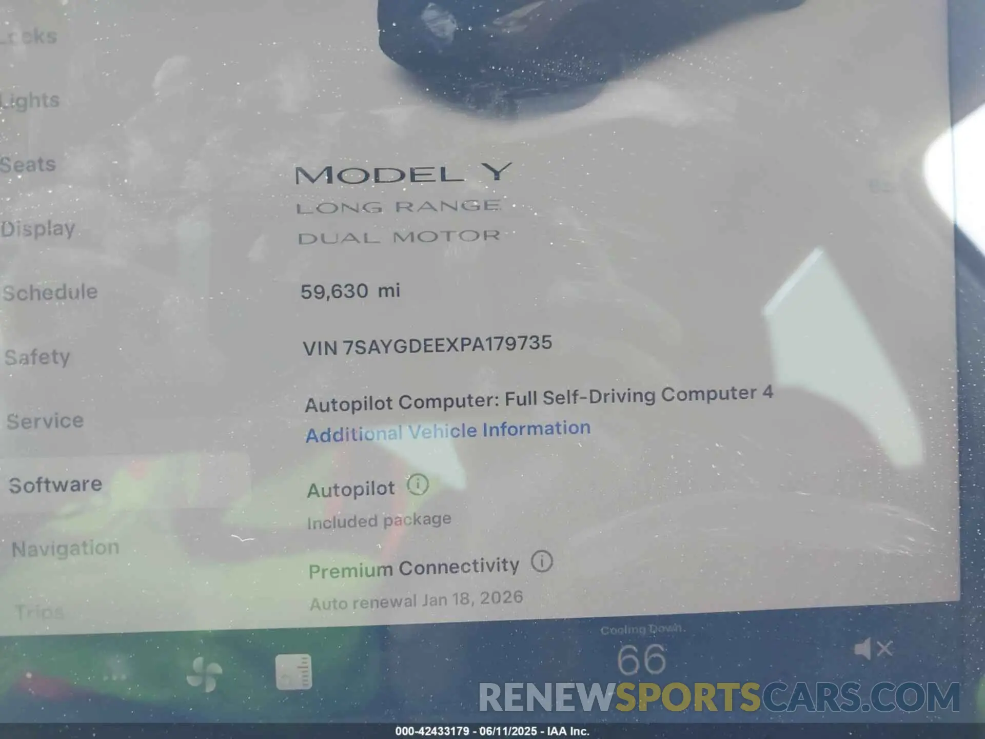 7 Фотография поврежденного автомобиля 7SAYGDEEXPA179735 TESLA MODEL Y 2023