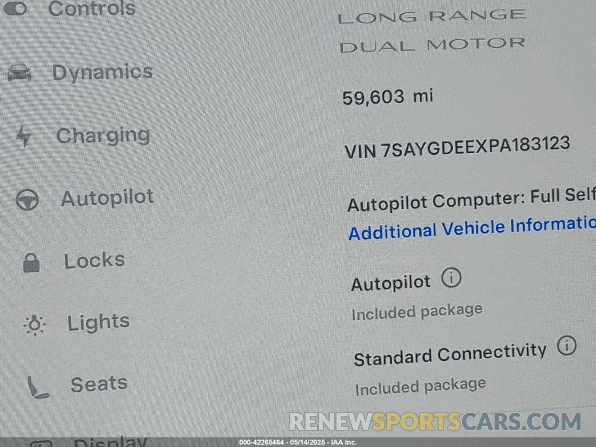 7 Photograph of a damaged car 7SAYGDEEXPA183123 TESLA MODEL Y 2023