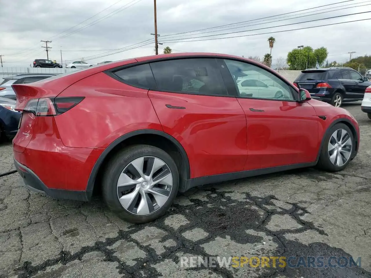 3 Photograph of a damaged car 7SAYGDEEXPF595996 TESLA MODEL Y 2023