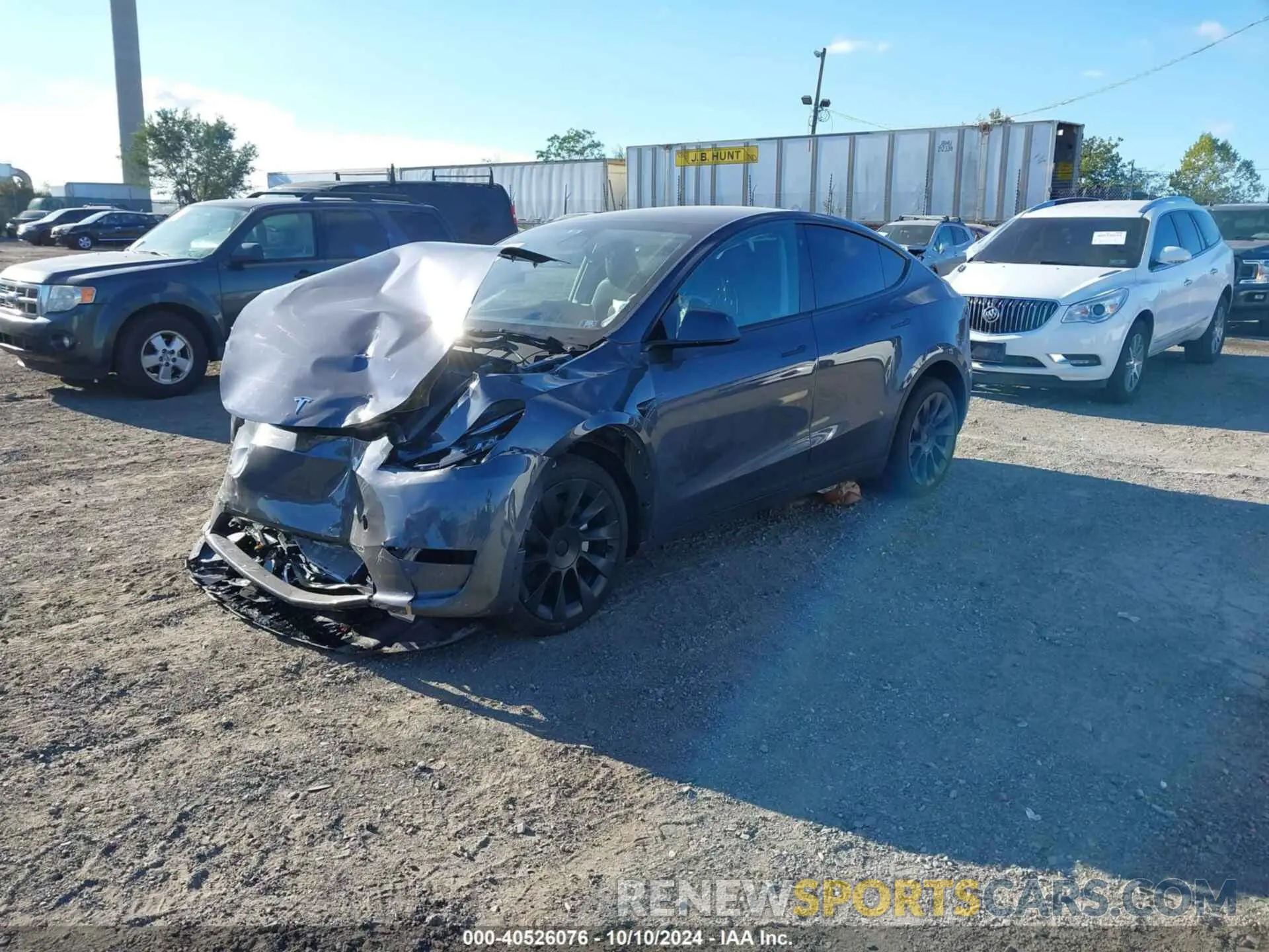 2 Фотография поврежденного автомобиля 7SAYGDEEXPF766262 TESLA MODEL Y 2023