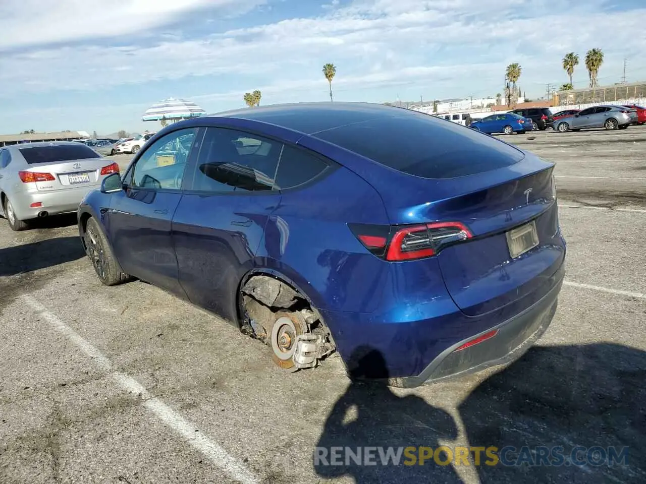 2 Фотография поврежденного автомобиля 7SAYGDEEXPF814469 TESLA MODEL Y 2023