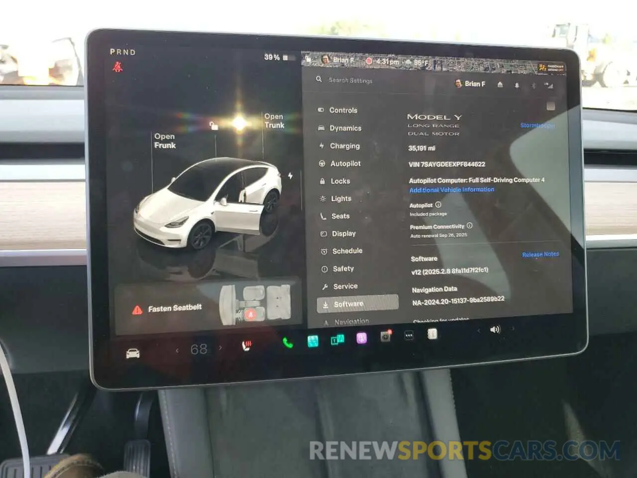 9 Фотография поврежденного автомобиля 7SAYGDEEXPF844622 TESLA MODEL Y 2023