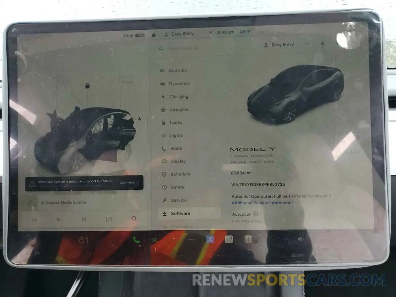 9 Фотография поврежденного автомобиля 7SAYGDEEXPF852736 TESLA MODEL Y 2023
