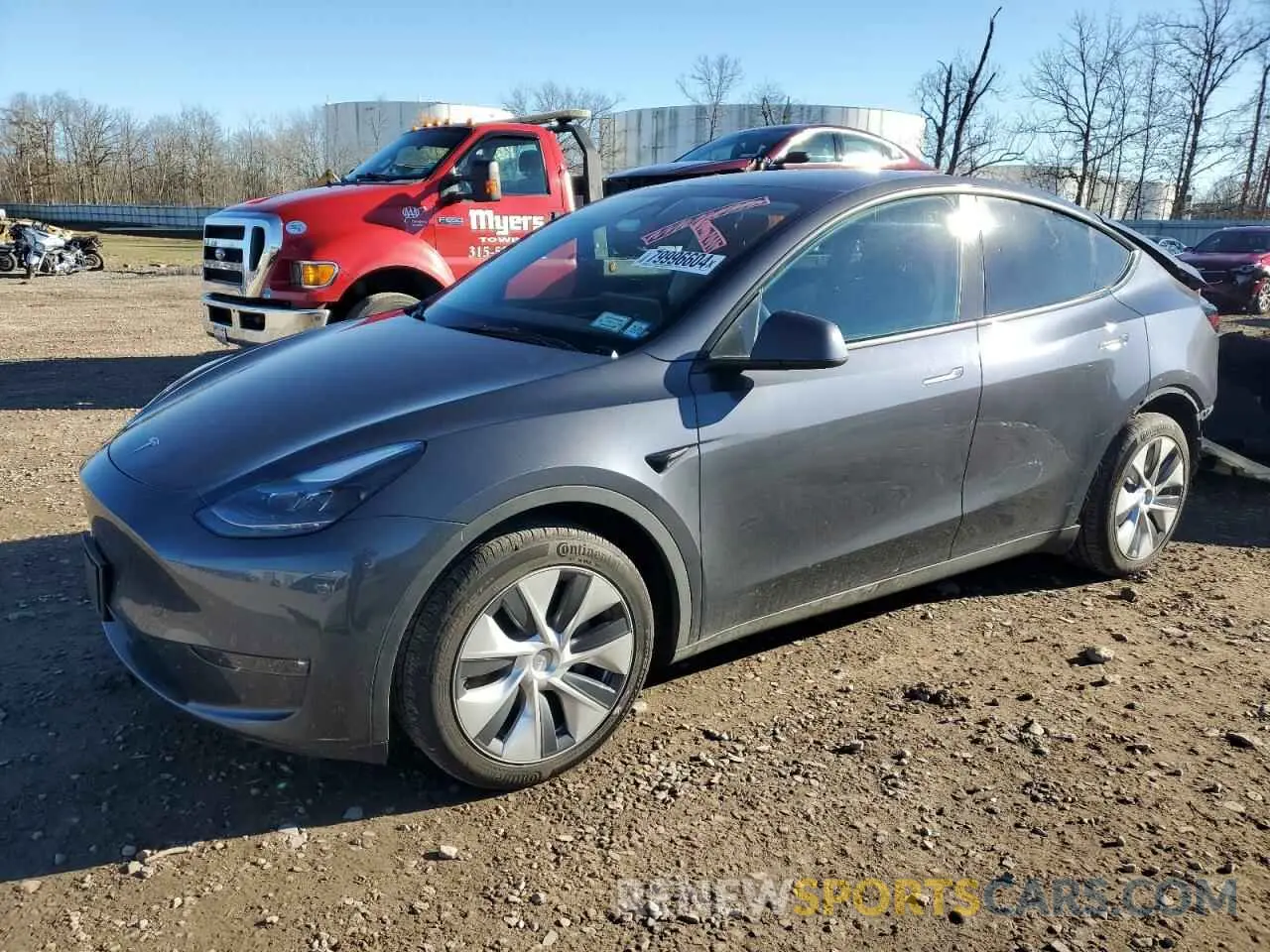 1 Photograph of a damaged car 7SAYGDEEXPF854017 TESLA MODEL Y 2023