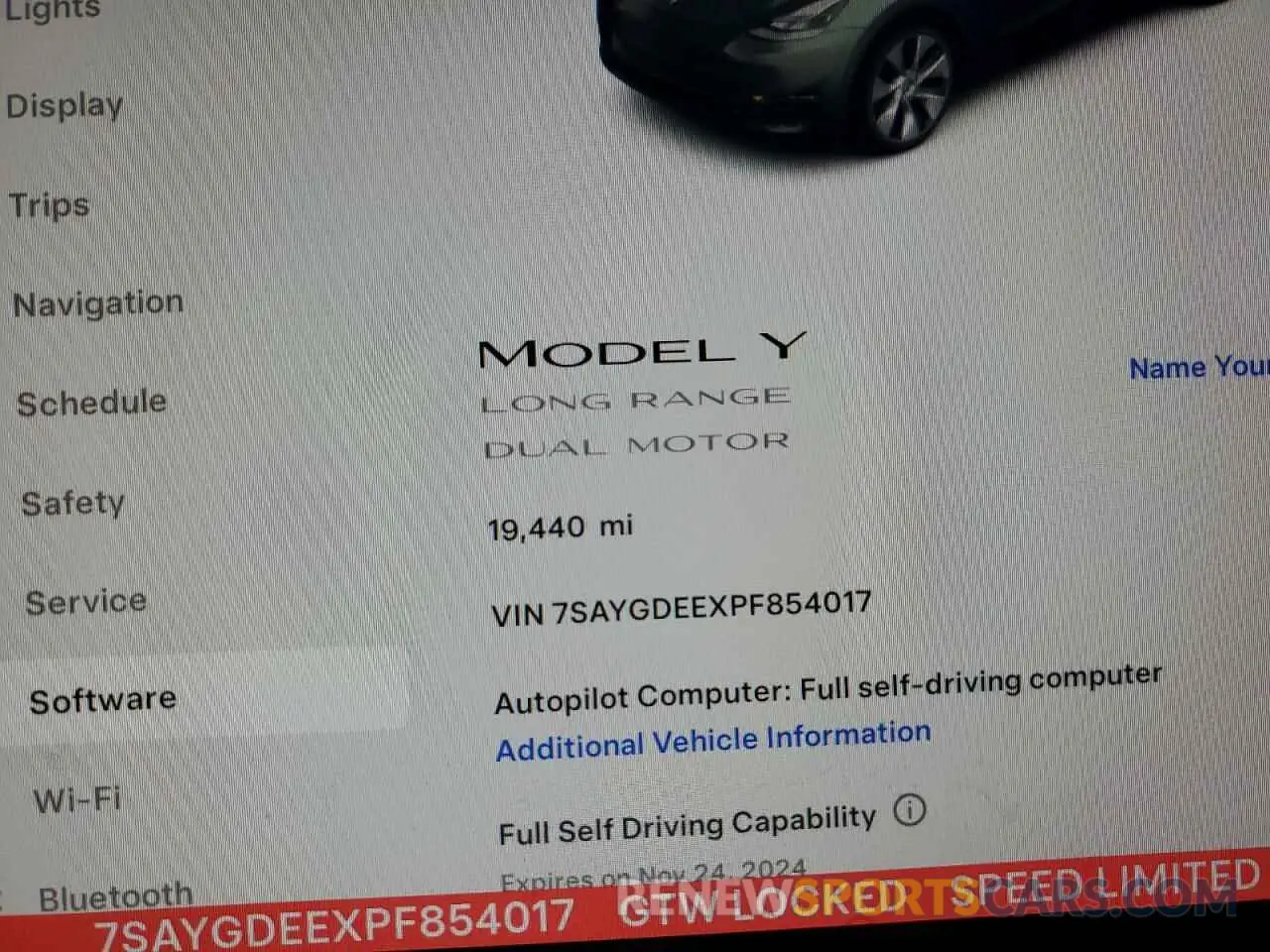 9 Photograph of a damaged car 7SAYGDEEXPF854017 TESLA MODEL Y 2023