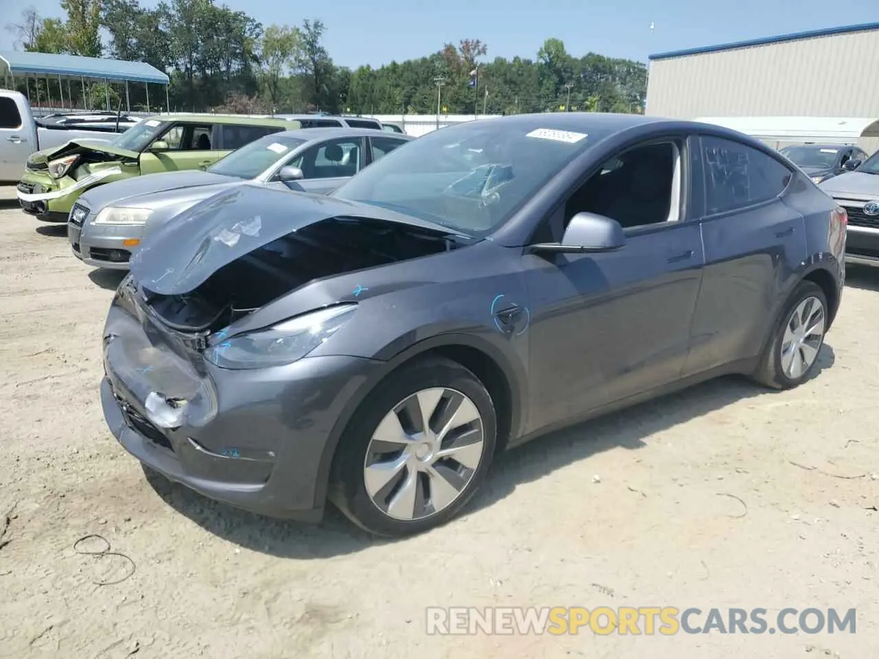 1 Photograph of a damaged car 7SAYGDEEXPF880570 TESLA MODEL Y 2023