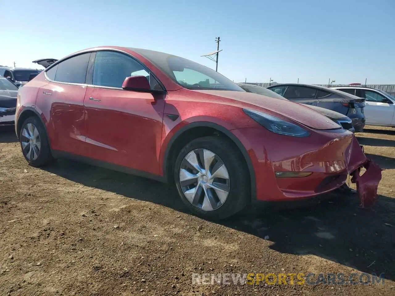 4 Фотография поврежденного автомобиля 7SAYGDEEXPF921943 TESLA MODEL Y 2023