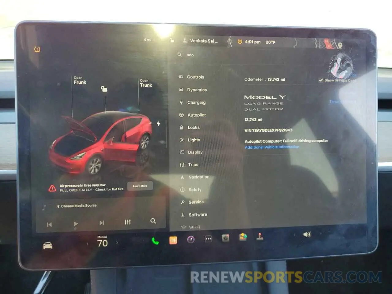 9 Фотография поврежденного автомобиля 7SAYGDEEXPF921943 TESLA MODEL Y 2023