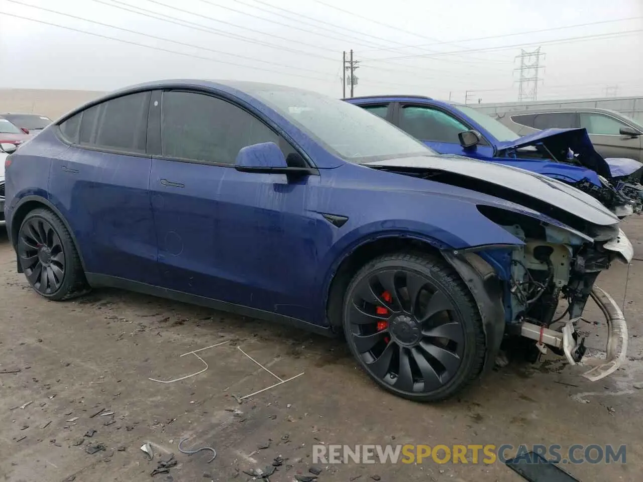 4 Photograph of a damaged car 7SAYGDEF0PF621840 TESLA MODEL Y 2023
