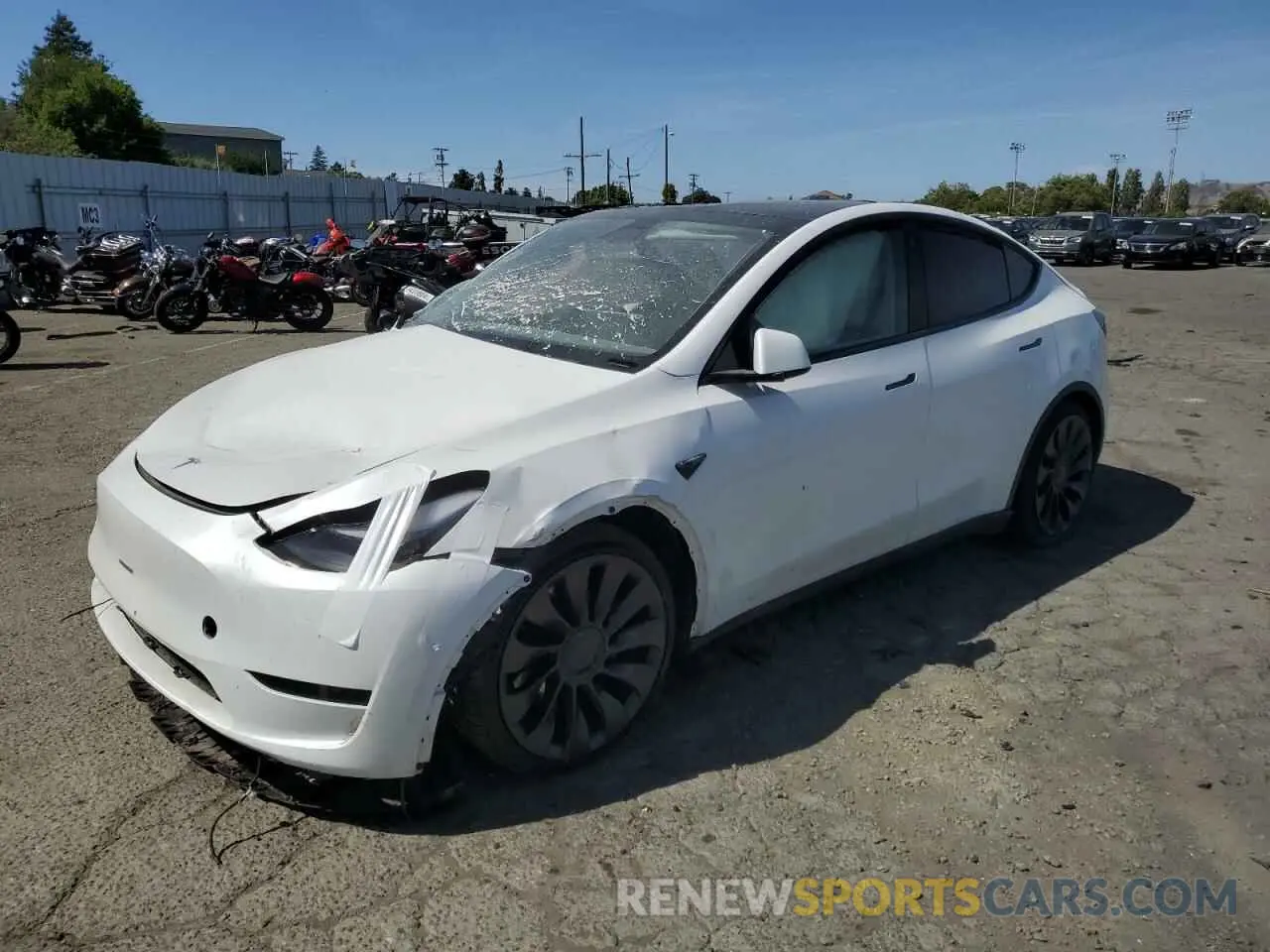 1 Photograph of a damaged car 7SAYGDEF0PF740651 TESLA MODEL Y 2023