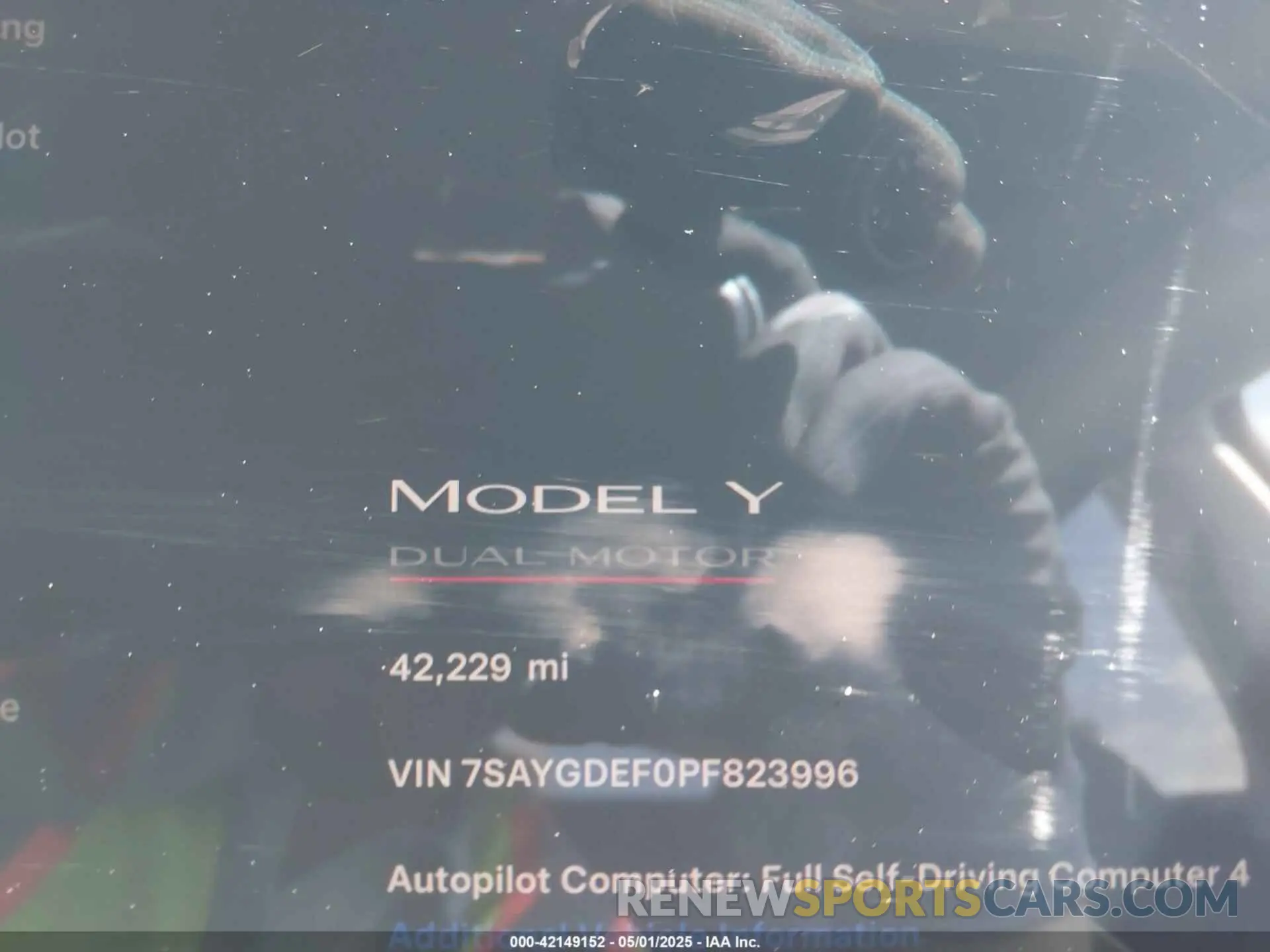 7 Фотография поврежденного автомобиля 7SAYGDEF0PF823996 TESLA MODEL Y 2023