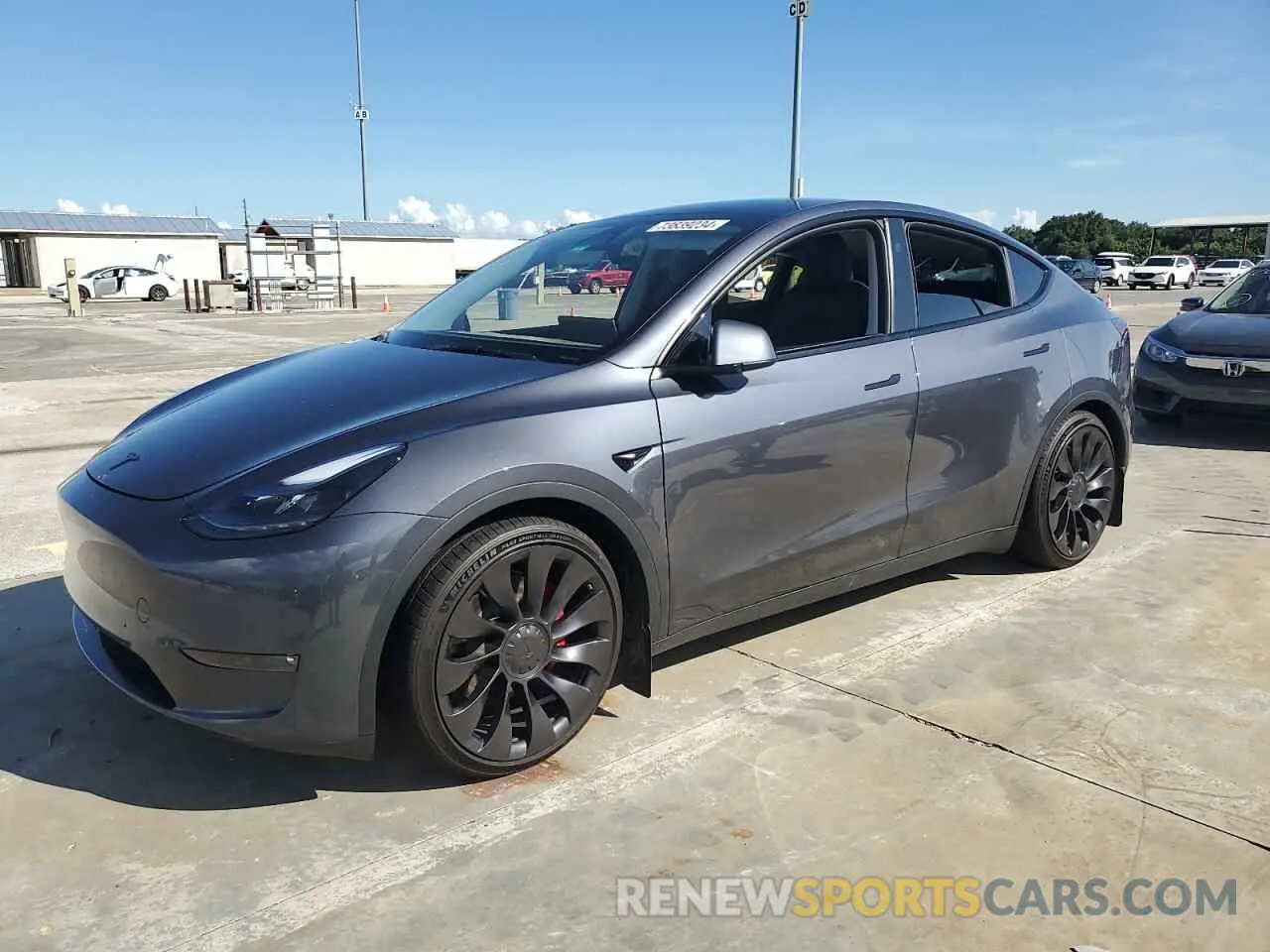 1 Фотография поврежденного автомобиля 7SAYGDEF0PF872020 TESLA MODEL Y 2023
