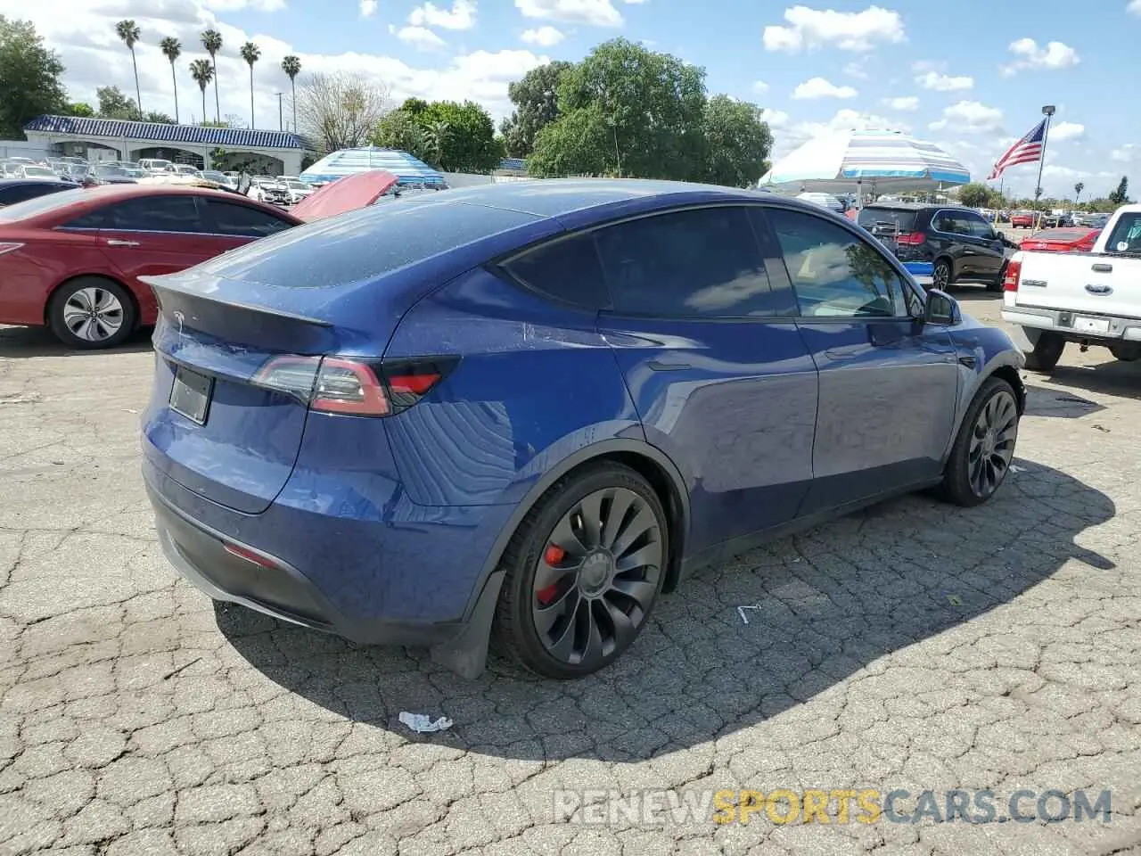3 Photograph of a damaged car 7SAYGDEF0PF894132 TESLA MODEL Y 2023