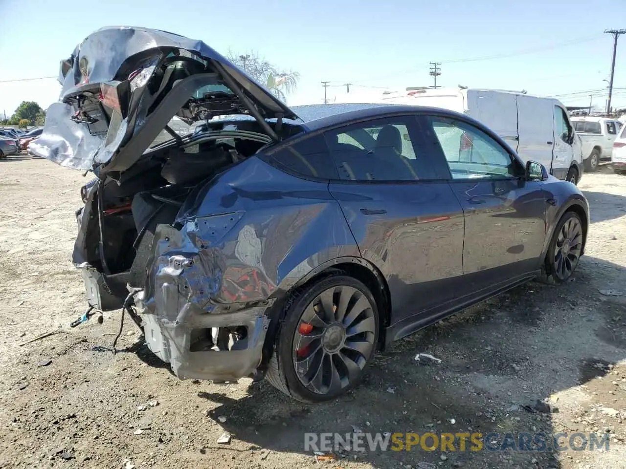 3 Photograph of a damaged car 7SAYGDEF0PF915030 TESLA MODEL Y 2023