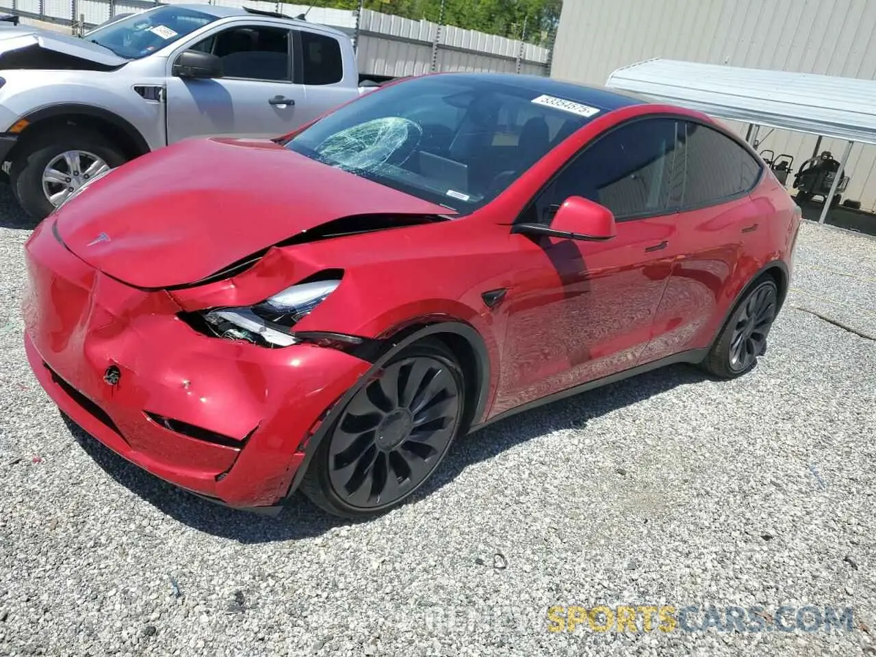 1 Photograph of a damaged car 7SAYGDEF0PF957021 TESLA MODEL Y 2023