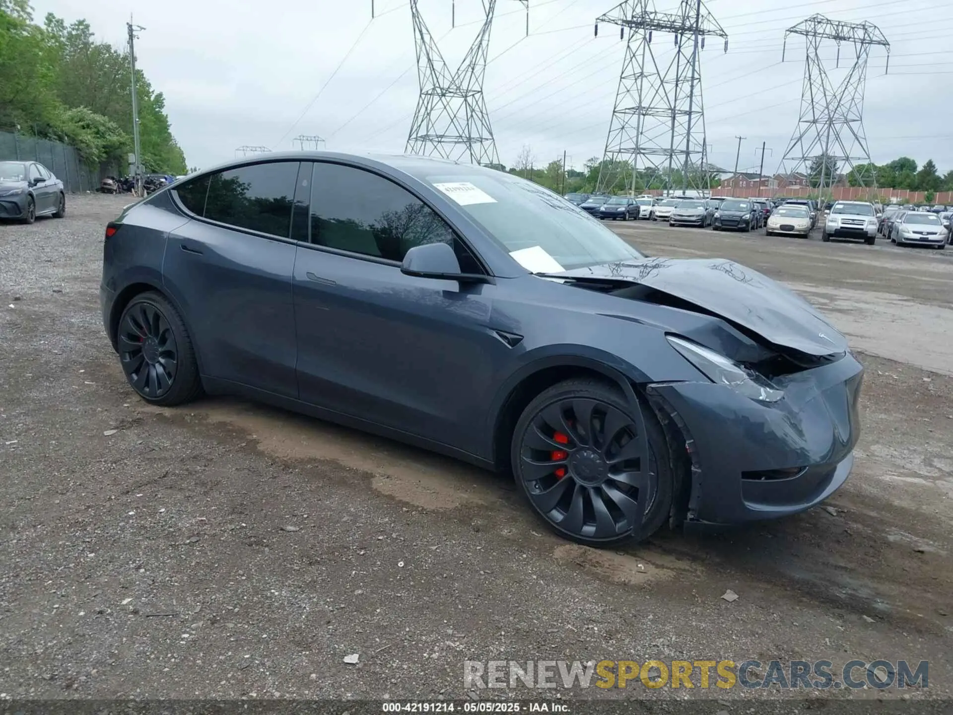 1 Photograph of a damaged car 7SAYGDEF1PF838247 TESLA MODEL Y 2023