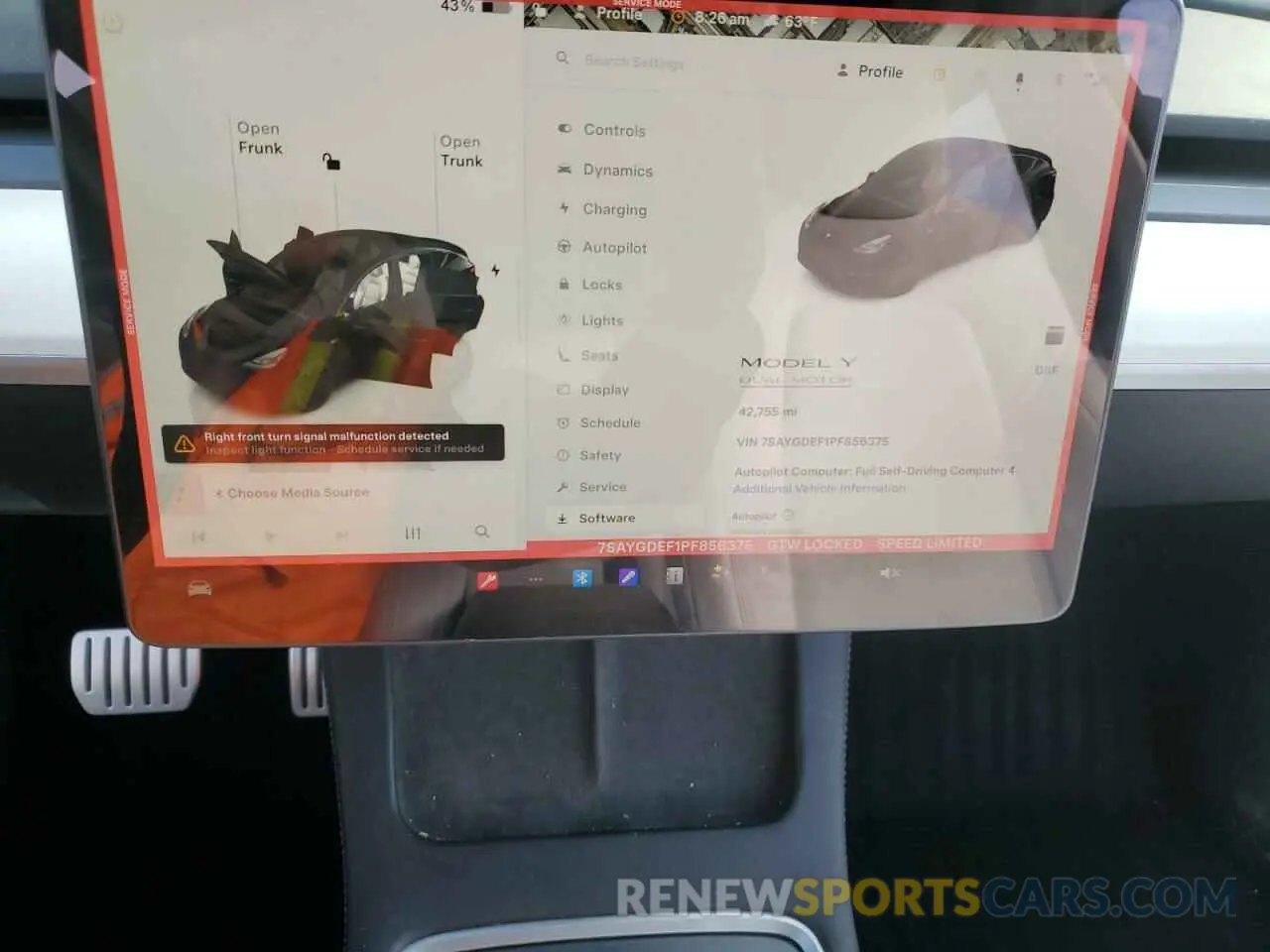 9 Photograph of a damaged car 7SAYGDEF1PF856375 TESLA MODEL Y 2023