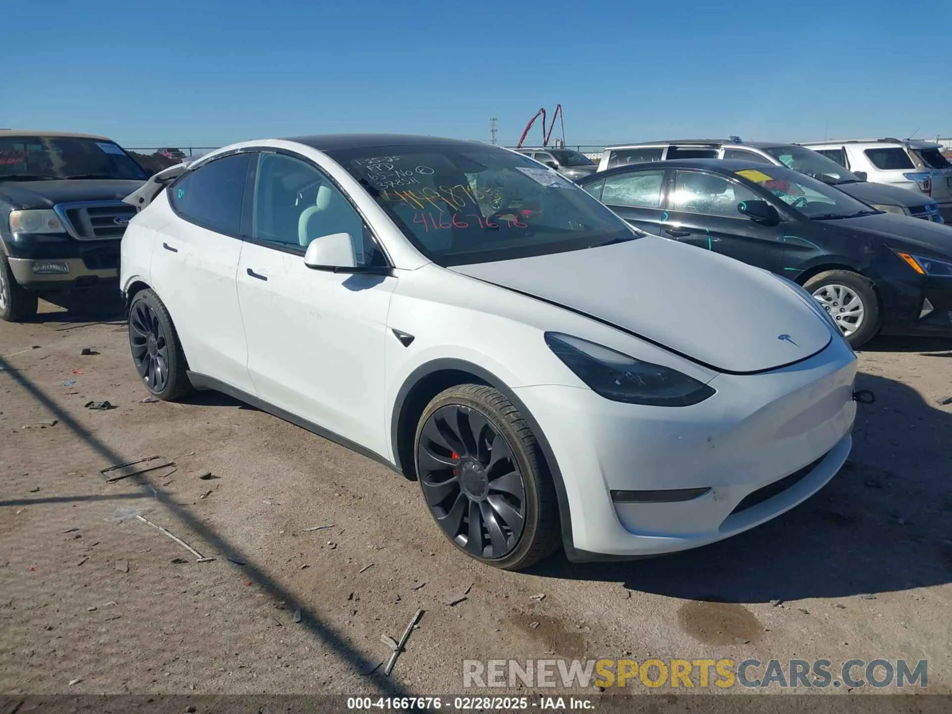 1 Фотография поврежденного автомобиля 7SAYGDEF1PF864976 TESLA MODEL Y 2023