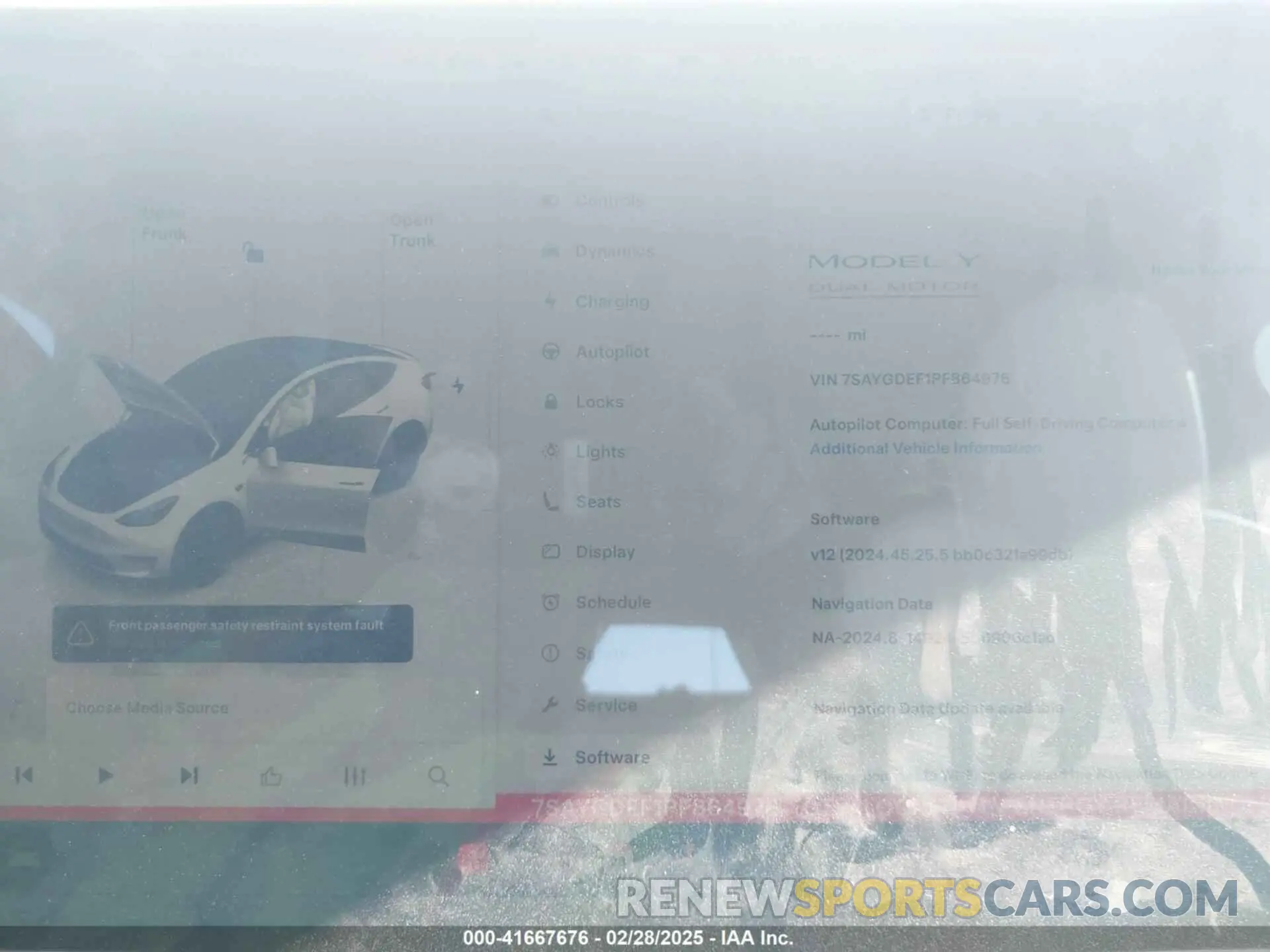 17 Фотография поврежденного автомобиля 7SAYGDEF1PF864976 TESLA MODEL Y 2023