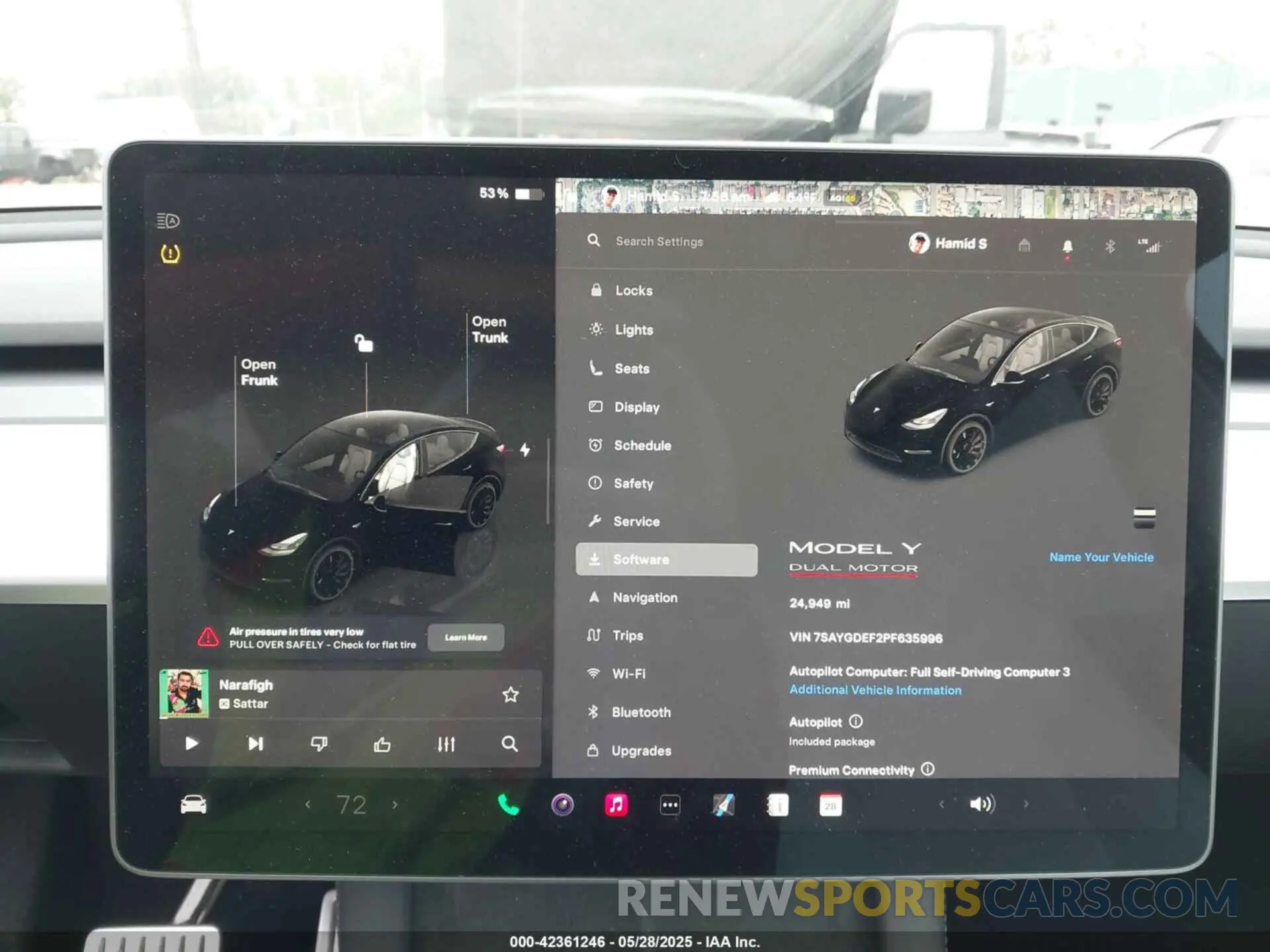 7 Photograph of a damaged car 7SAYGDEF2PF635996 TESLA MODEL Y 2023