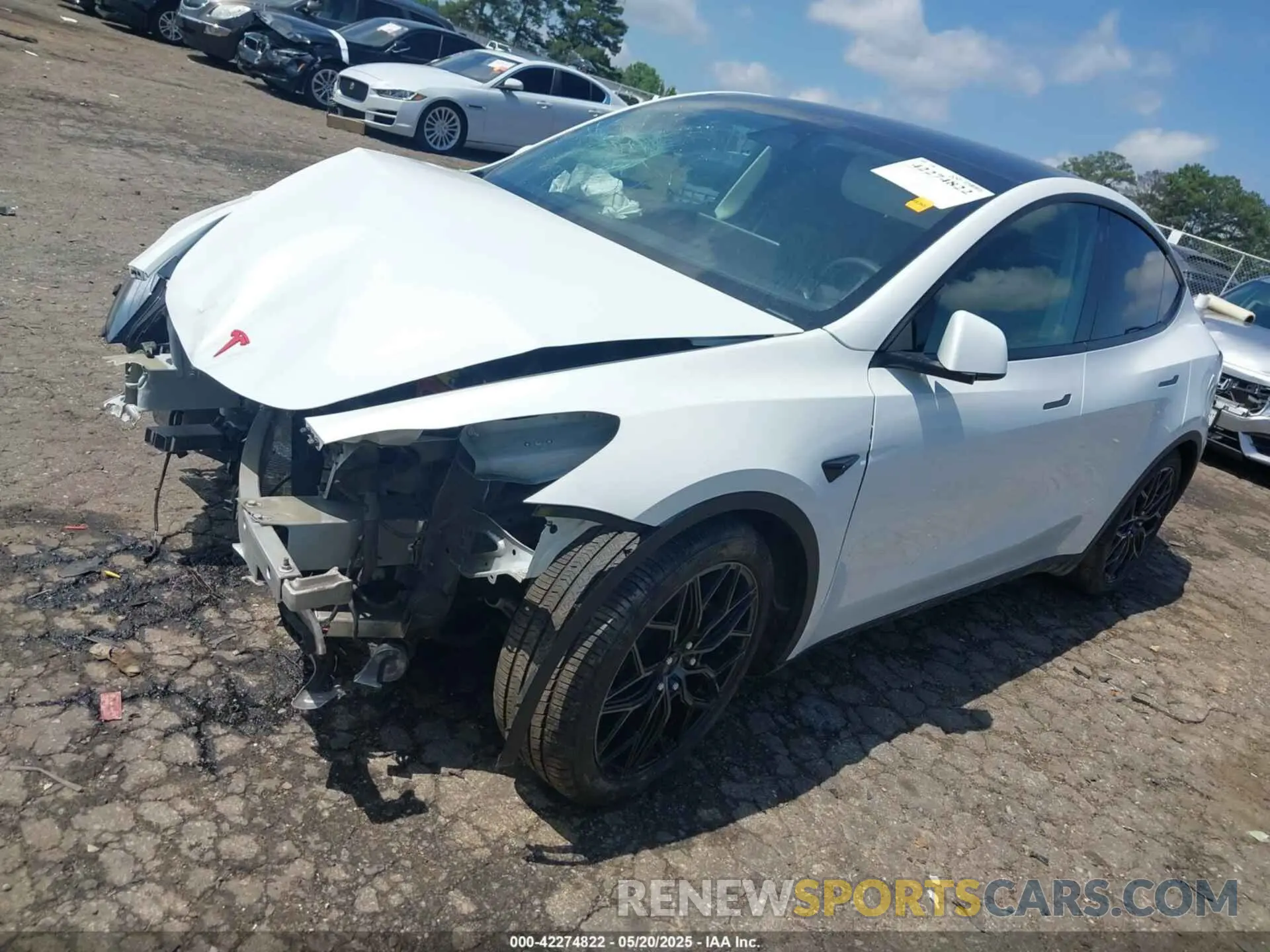 2 Photograph of a damaged car 7SAYGDEF2PF707151 TESLA MODEL Y 2023