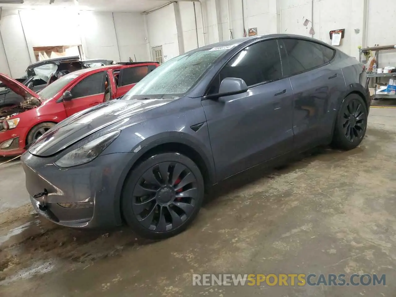 1 Photograph of a damaged car 7SAYGDEF2PF787633 TESLA MODEL Y 2023