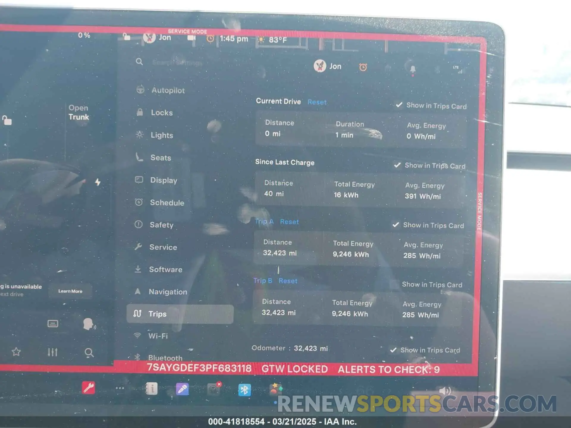 7 Photograph of a damaged car 7SAYGDEF3PF683118 TESLA MODEL Y 2023