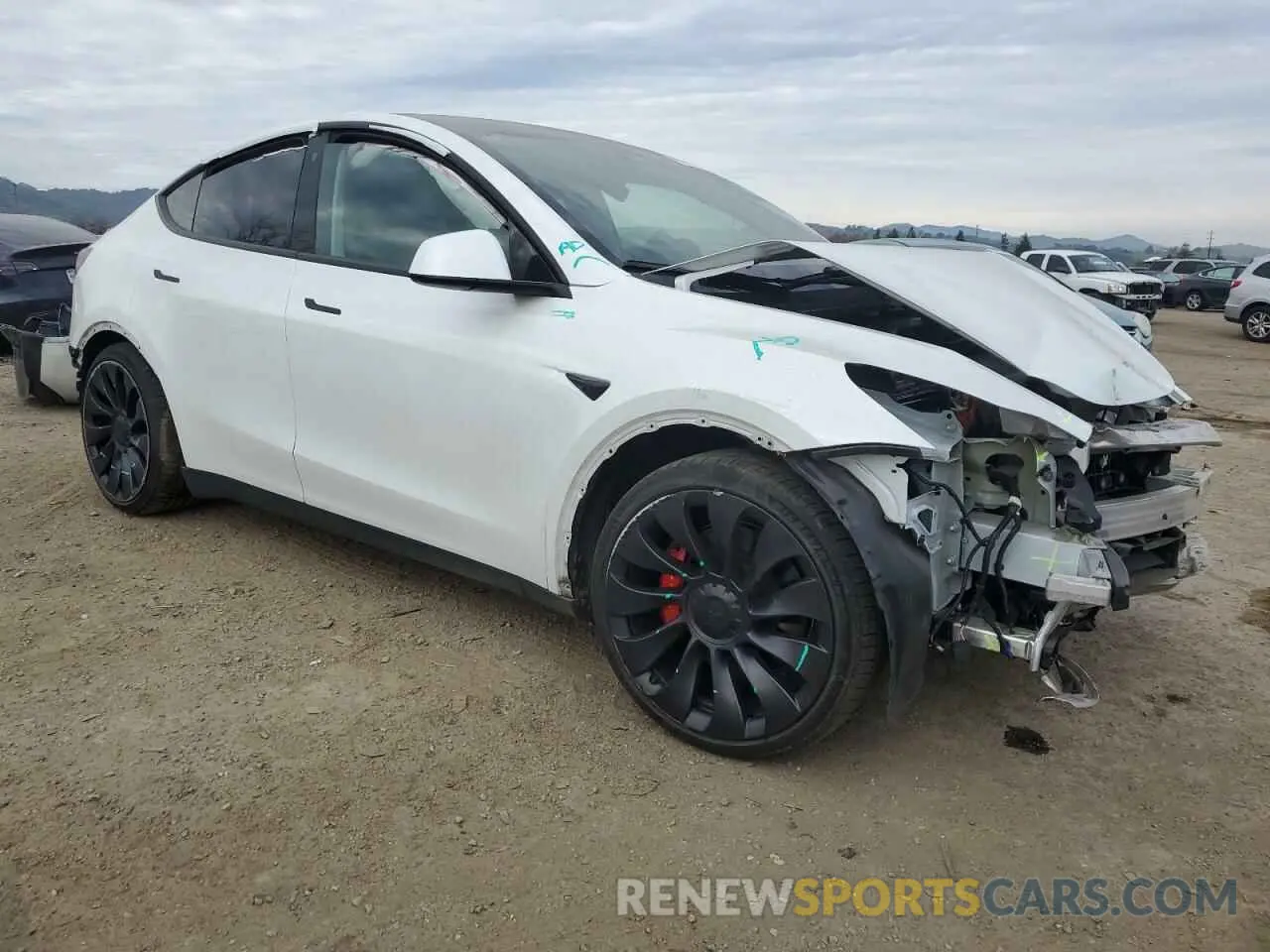 4 Фотография поврежденного автомобиля 7SAYGDEF3PF708311 TESLA MODEL Y 2023
