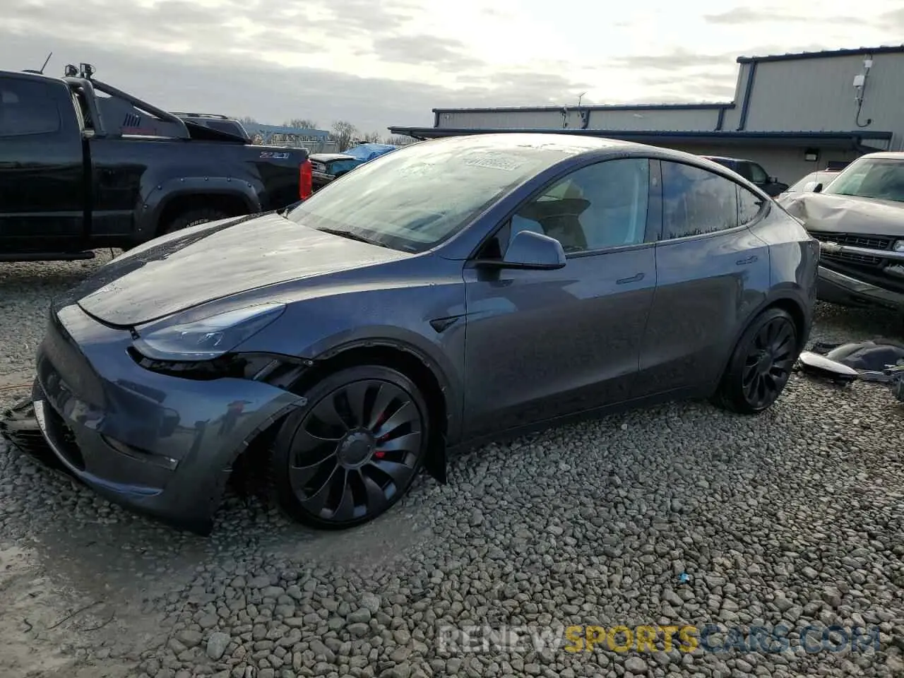 1 Photograph of a damaged car 7SAYGDEF3PF965422 TESLA MODEL Y 2023