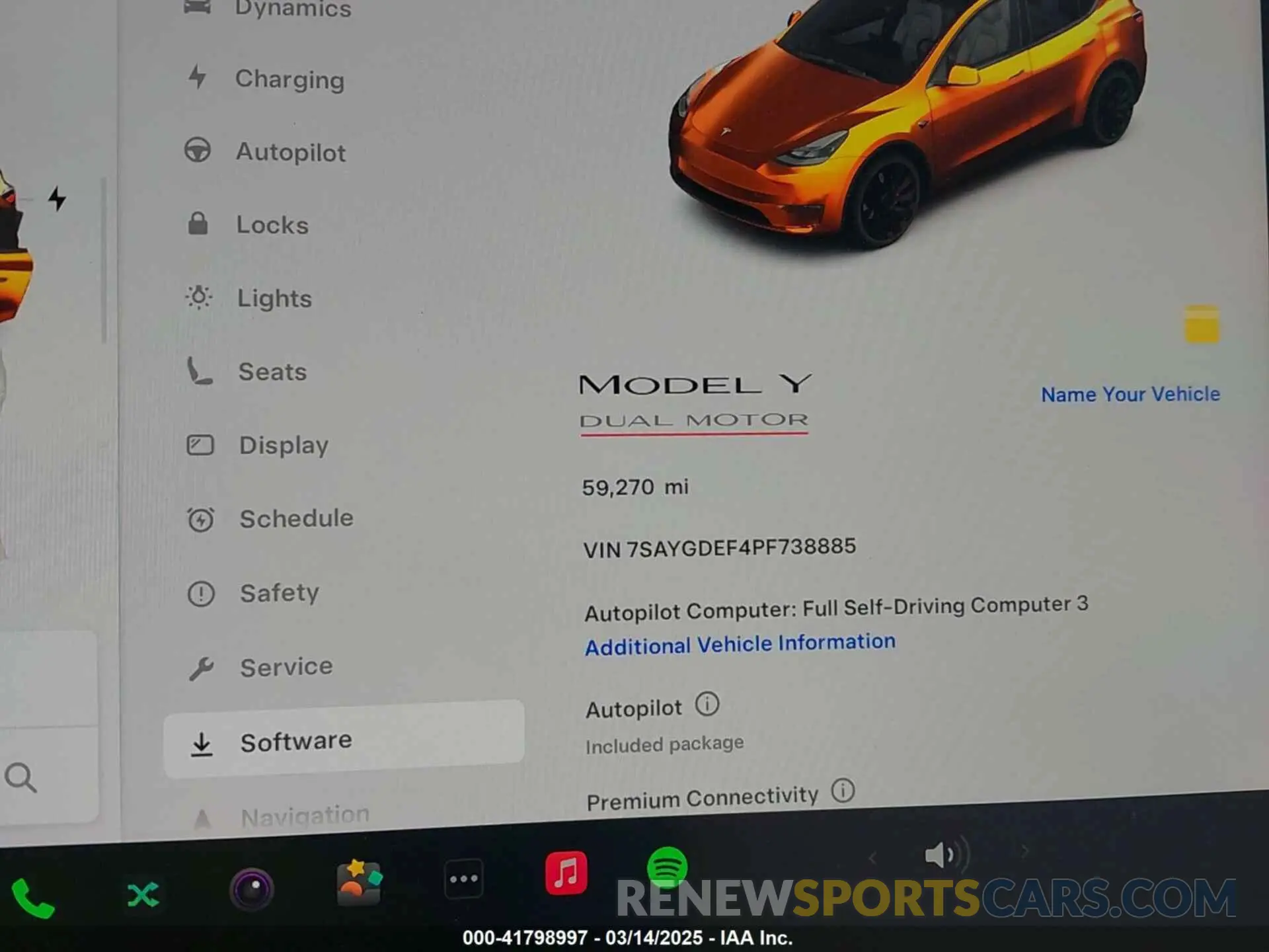 15 Фотография поврежденного автомобиля 7SAYGDEF4PF738885 TESLA MODEL Y 2023