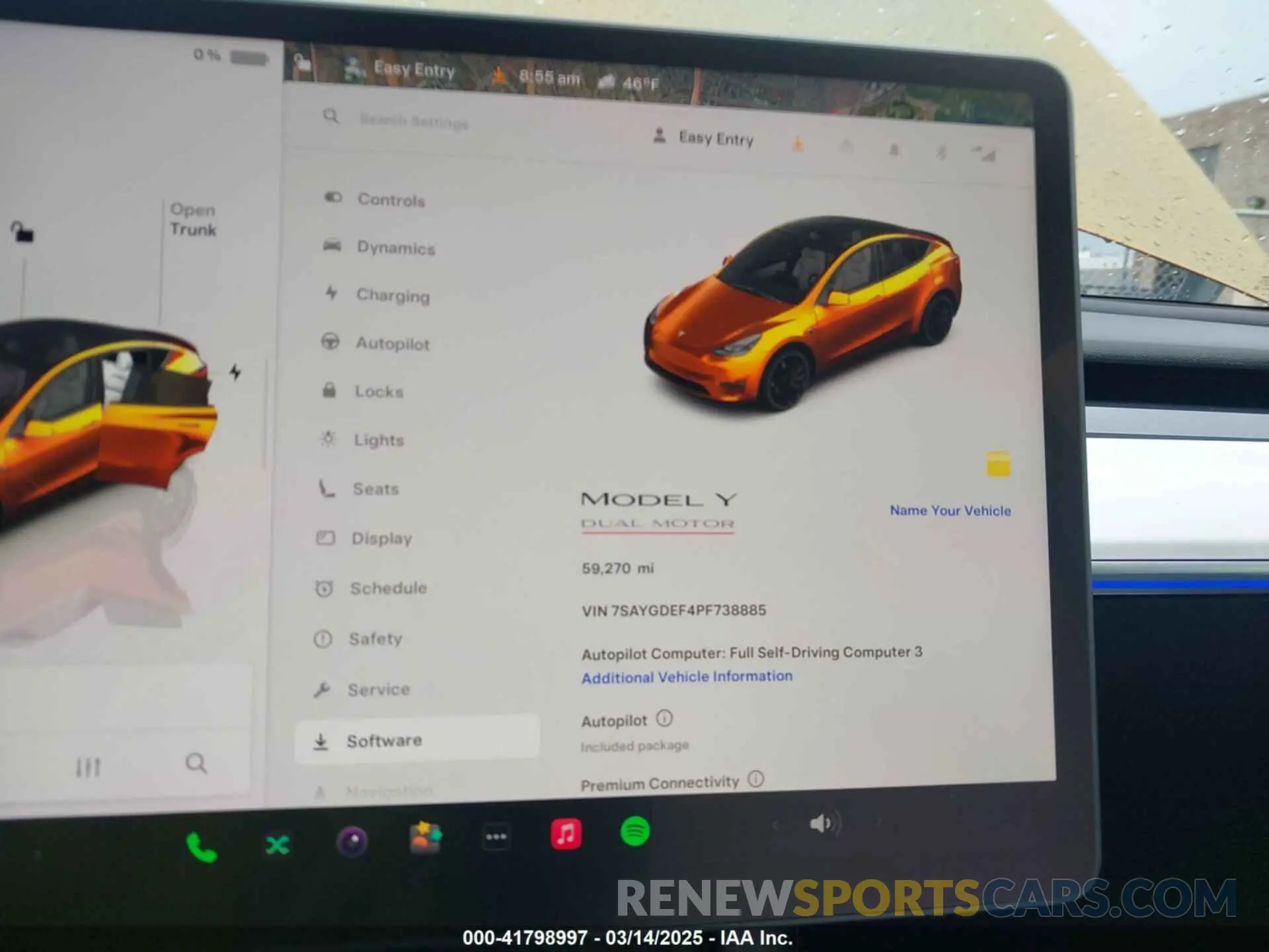 7 Фотография поврежденного автомобиля 7SAYGDEF4PF738885 TESLA MODEL Y 2023