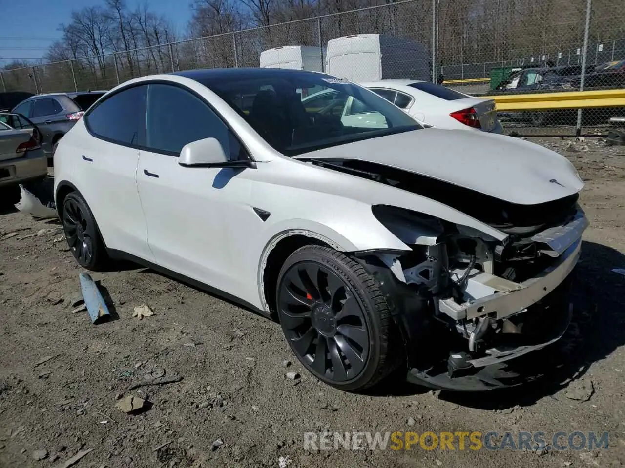 4 Фотография поврежденного автомобиля 7SAYGDEF4PF779825 TESLA MODEL Y 2023