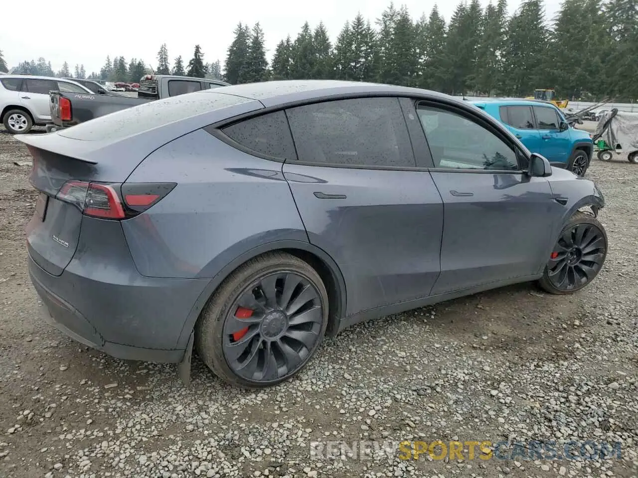 3 Photograph of a damaged car 7SAYGDEF4PF794244 TESLA MODEL Y 2023