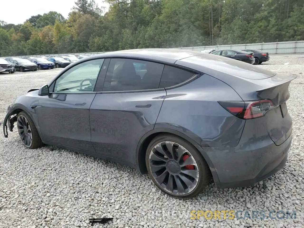2 Photograph of a damaged car 7SAYGDEF4PF829543 TESLA MODEL Y 2023