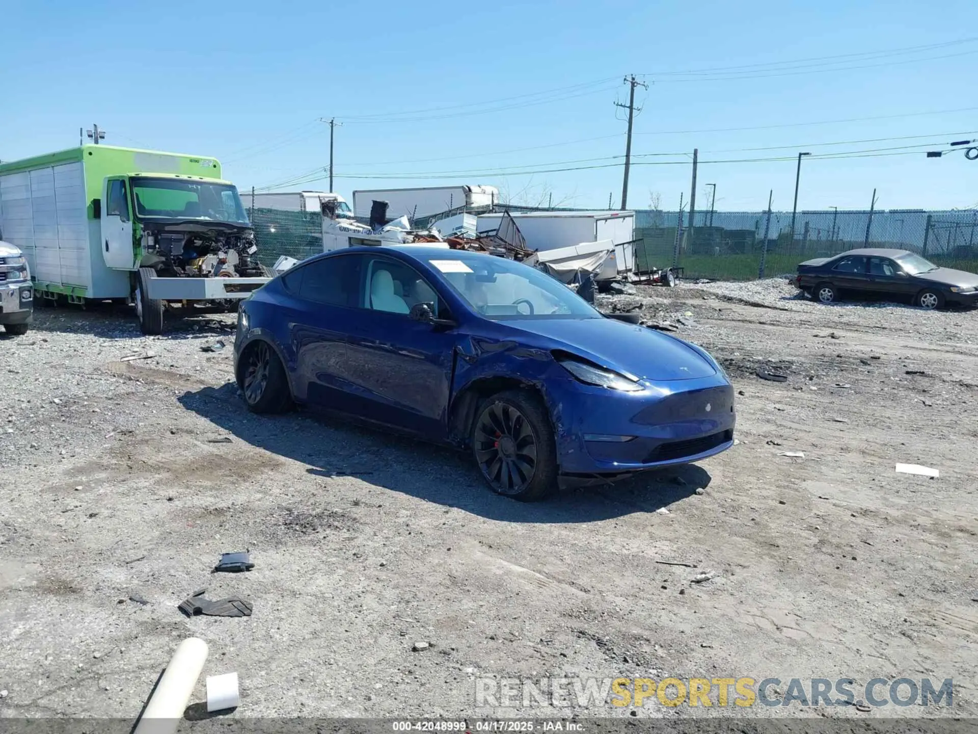 1 Фотография поврежденного автомобиля 7SAYGDEF4PF844933 TESLA MODEL Y 2023